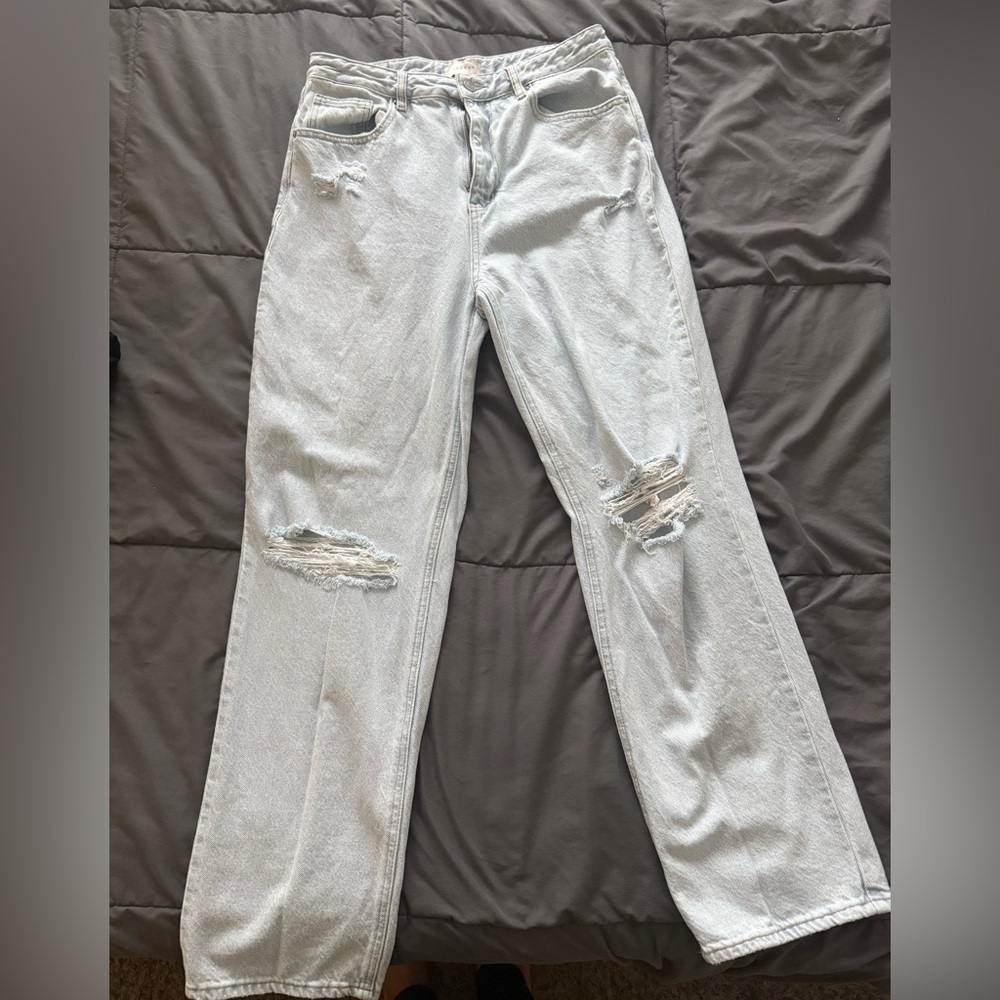 PacSun Distressed Wide Leg Jeans